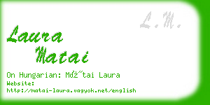 laura matai business card